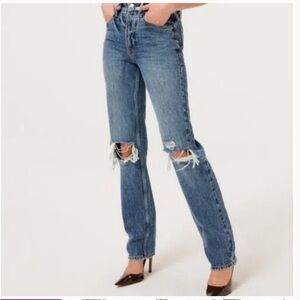 Levi’s Wedgie Slim Straight Ripped Jeans